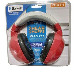 Lucid Kids Hear Muffs, Ages 5-10 Yrs. Old, Wireless, Preserve Youth Hearing, New